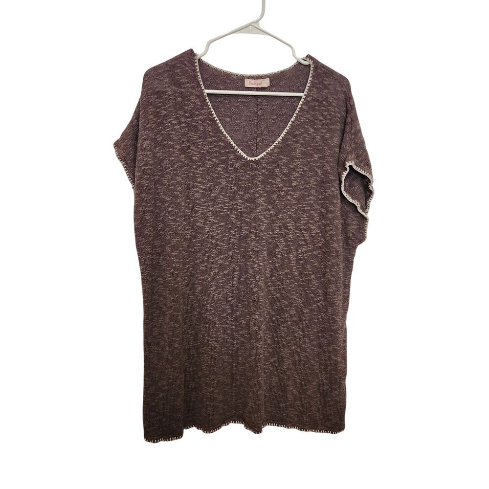 Fresh Produce Cool Toned Brown Swim Beach Coverup Pullover Tee Tunic Top XL/XXL